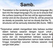 Samba Samba Adalah Bahasa